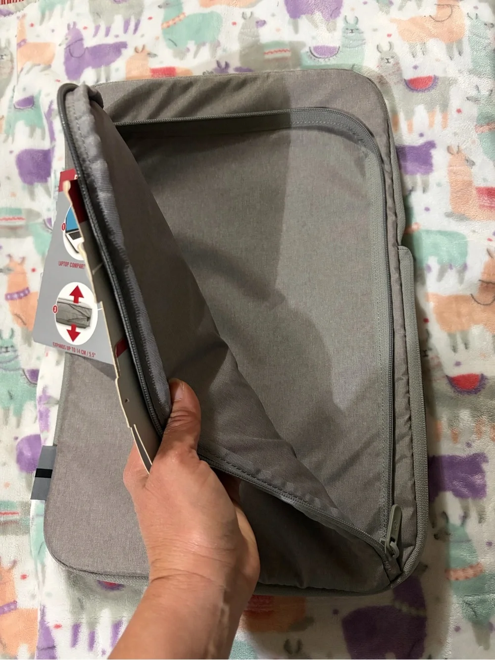 Victorinox Taupe/Gray Travel Packing Sleeve with Front Pocket